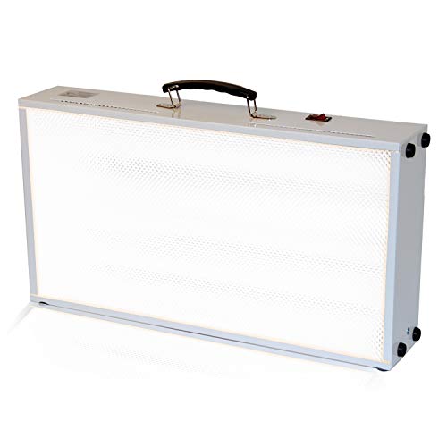 Alaska Northern Lights™ Northstar - 10,000-25,000 LUX UV Free Light Therapy Lamp at 24 inches, Multi-Person use, Low Glare, No Flickering, Vertical or Horizontal Orientation - US Based Company
